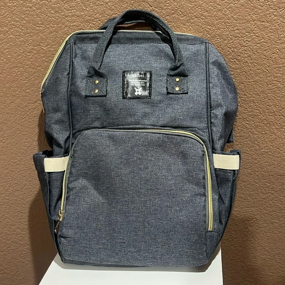 NEW Grey Mommy Diaper Backpack